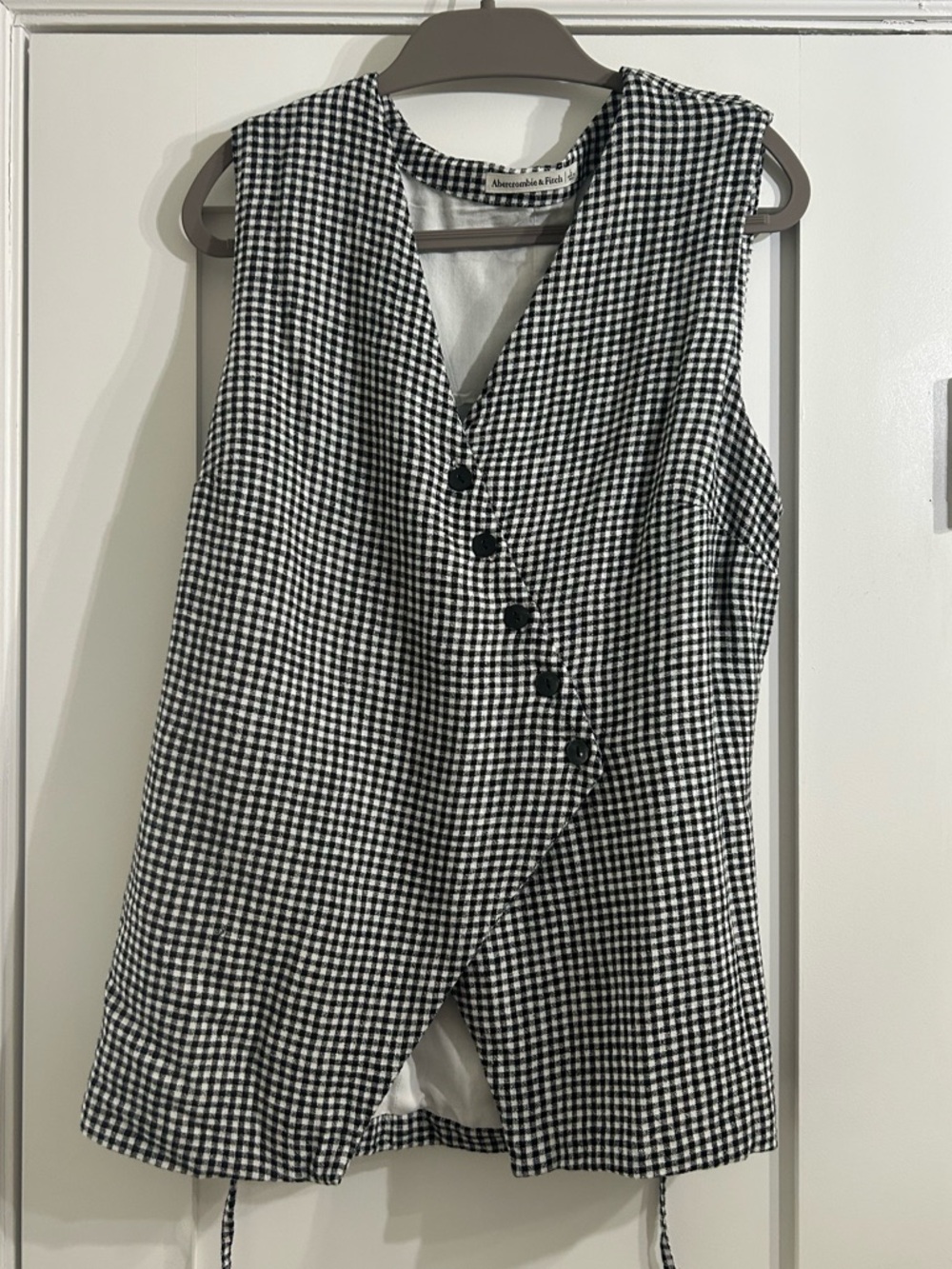 Abercrombie Gingham Vest